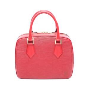 Louis Vuitton Sablon Handbag Leather Epi Red